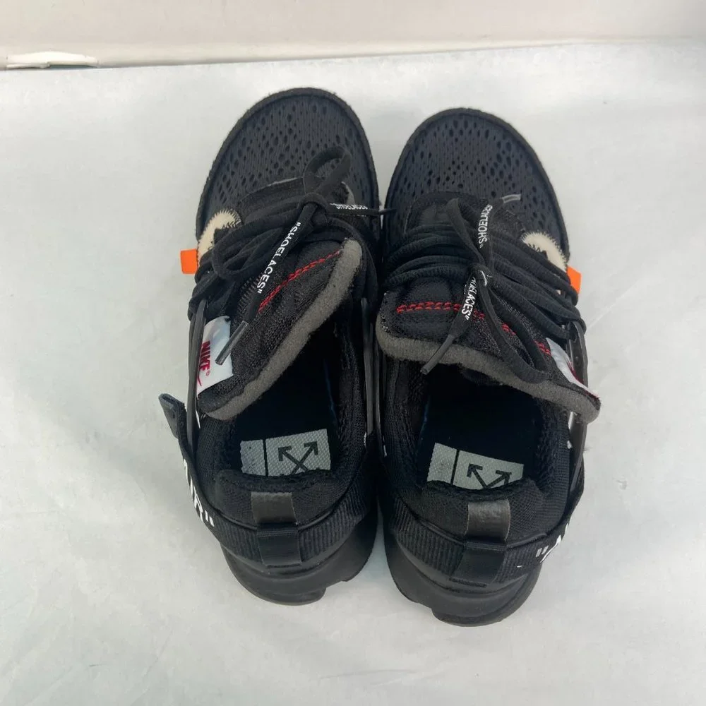 Nike Air Presto OFF-White Virgil The Ten 2018 AA3830-002 Black Lace Up Sneakers - Picture 5 of 15